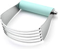 Spring Chef Large Mint Dough Blender - Stainless Steel Pastry Cutter Tool For Baking w/Thick Sharp Blades - Butter & Dough Cutter - Pastry Blender for Easy Mixing - Dishwasher Safe Kitchen Essentials