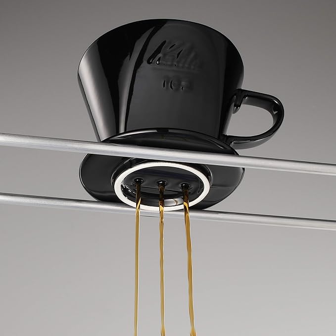 Kalita Ceramic Coffee Dripper (Black) for 2-4 Cups (#02005)