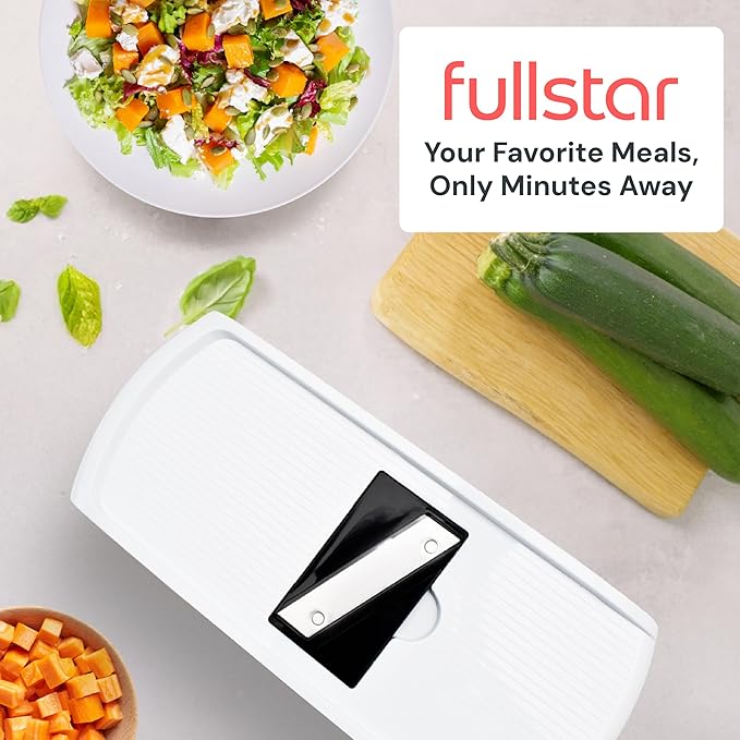 Fullstar The Original Pro Chopper - Vegetable Chopper and Spiralizer, Food Chopper with Container, Fruit Slicer, Kitchen Gadgets & Gifts, Home Essentials (8 in 1, Black)