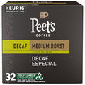 Peet's Coffee, Dark Roast Decaf Single Serve Coffee Pods - Decaf House Blend 32 Count (1 Box of 32 Pods)