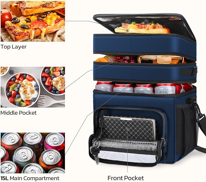 Maelstrom Lunch Box for Men,Insulated Lunch Bag Women/Men,Leakproof Lunch Cooler Bag, Lunch Tote Bag