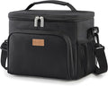 Lifewit Reusable Insulated Lunch Bag for Men, Lunch Box Women, Portable Cooler Freezable Soft Lunchbox Leakproof with Adjustable Shoulder Strap for Adult for Work Picnic or Travel, Black 15L, 24-Can