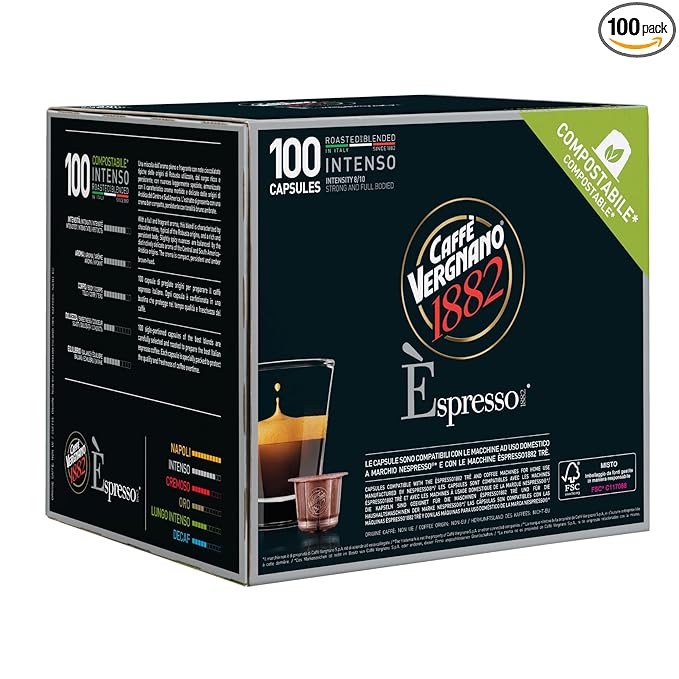 Caffe' Vergnano Medium Roast Espresso Original Line Machine Compatible Capsules