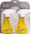 Evo Oil Sprayer Bottle, Non-Aerosol for Olive Oil and Cooking Oils, 8-ounce Capacity, Set of 2