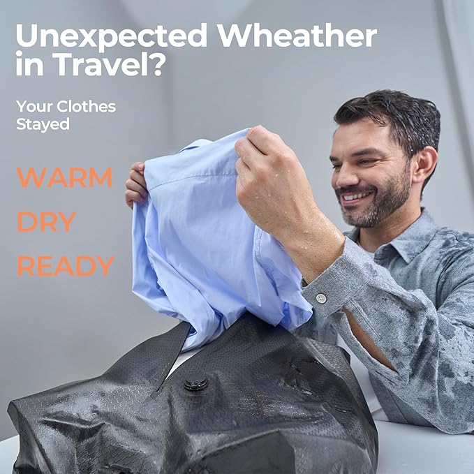 Classic Series Vacuum Bags for Travel Luggage(2 PC No Pump), Compression Bags for Carry On Suitcases and Backpack, Vacuum Seal Packing cube for Cloth Packing