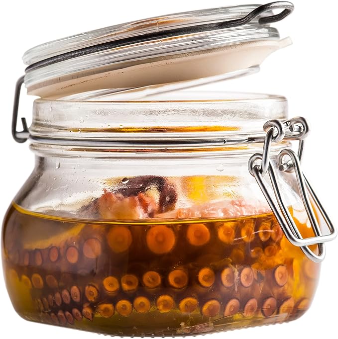 BORMIOLI ROCCO .5L Glass Canning Jar, 1 EA
