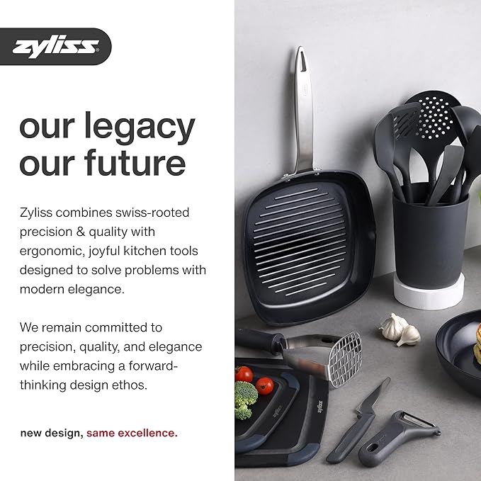 Zyliss Classic Cheese Grater - Handheld Rotary Grater with Handle - Vegetable, Chocolate, Hard Cheese & Nut Grater – White