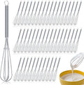 Baderke 50 Pcs 6 Inch Mini Whisk Bulk Small Whisks for Cooking 304 Stainless Steel Tiny Whisk for Baking, Whipping, Beating Eggs, Mixing Sauces, Blending Ingredients