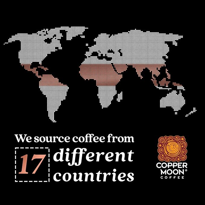Copper Moon Dark Roast Whole Bean Coffee, Rainforest Reserve Organic Blend, 2 Lb