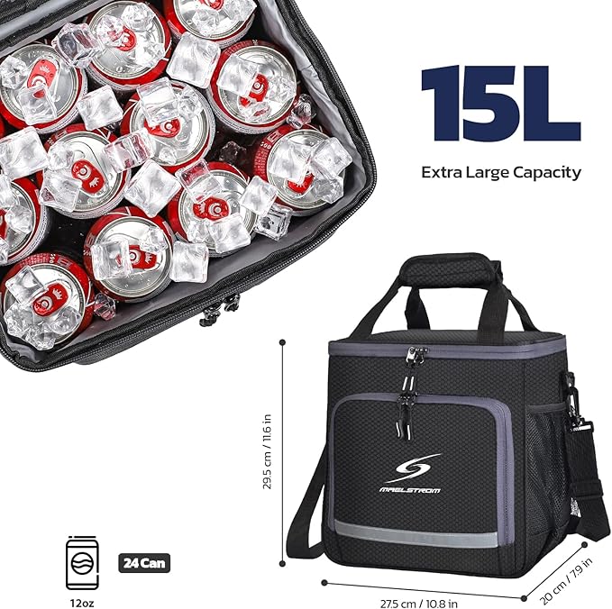 Maelstrom Lunch Box for Men,Insulated Lunch Bag Women/Men,Leakproof Lunch Cooler Bag, Lunch Tote Bag