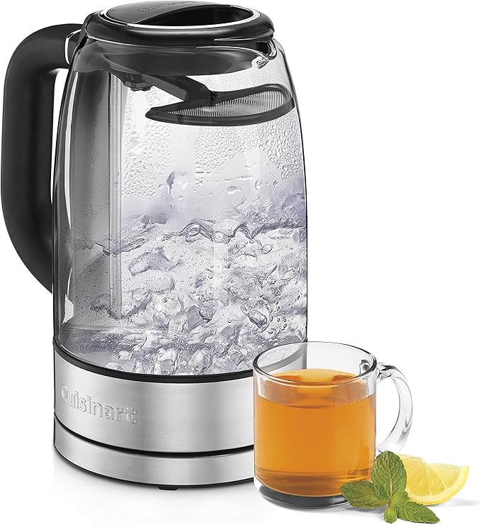 Cuisinart GK-17N Viewpro Cordless Electric Kettle, Silver 1.7 Liter