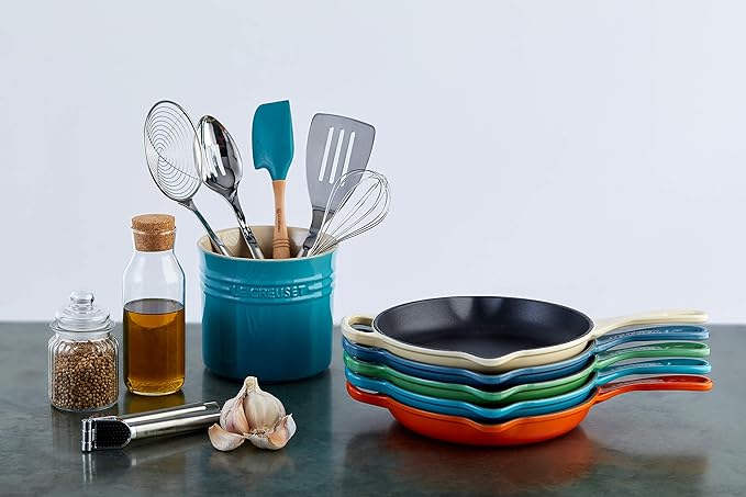 Le Creuset Enameled Cast Iron Signature Round Skillet, 11.75", Peche