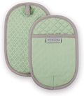 KitchenAid Asteroid Pot Holder 2-Pack Set, Pistachio, 6.5"x10"