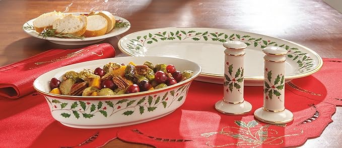 Lenox 146504510 Holiday Vegetable Bowl, Christmas Hosting