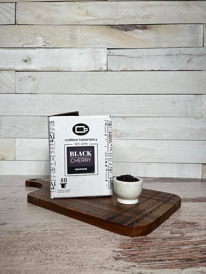 Black Cherry Coffee Pods by Coffee Beanery | 96ct Bulk Medium Roast Arbica Coffee
