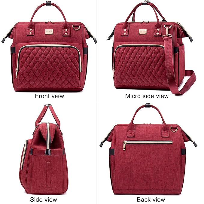 Weitars Women's Lunch Bag & Cooler Purse with Adjustable Strap & Pockets, Leakproof Lunch Box for Work, Picnic, Hiking, Beach