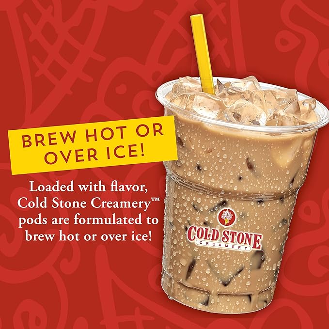 Cold Stone Creamery Beverages Cookies and Creamery Ice Cream Flavored Coffee Pods, Compatible with K Cup Brewers Including 2.0, 40 Count
