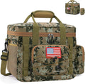 Maelstrom Tactical Lunch Box, Insulated Lunch Bag for Men, Durable Leakproof Soft Cooler Bag with Detachable MOLLE Bags, Large Lunch Tote for Adult Women Work,Picnic,20 Cans/15 L, Camouflage