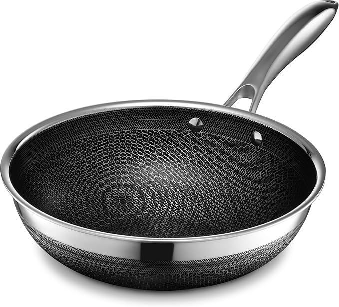 HexClad Hybrid Nonstick 22-Piece Cookware Set, 6Pc Pan Set, 6-Piece Pot Set with 2 Trivets, 10" Wok, 6-Piece Essential Knife Set, and Magnetic Knife Block