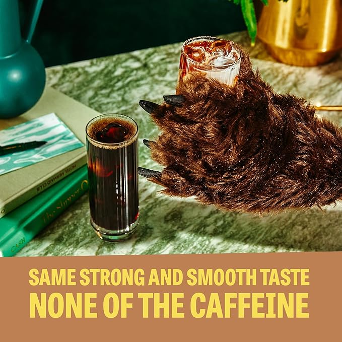 Wandering Bear Decaf Cold Brew Coffee - Bold, Smooth, No Sugar Added, Shelf-Stable, Ready to Drink, Gluten Free & Vegan Decaf Iced Cold Brewed Coffee Drink - 32 fl oz, 3 pack