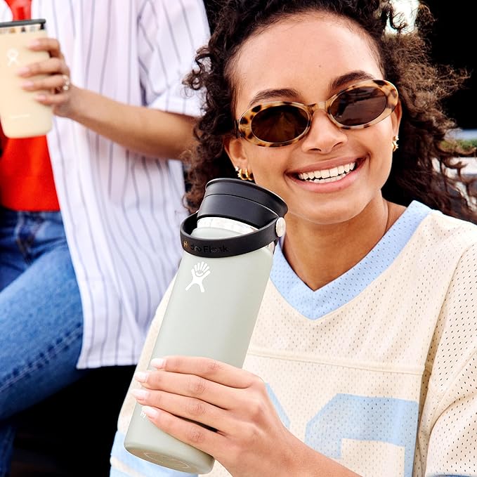 Hydro Flask Flex Sip Coffee Tumbler – Insulated Stainless Steel, Non Spill, Leak Proof Travel Coffee Cup 20 Oz Fir Green