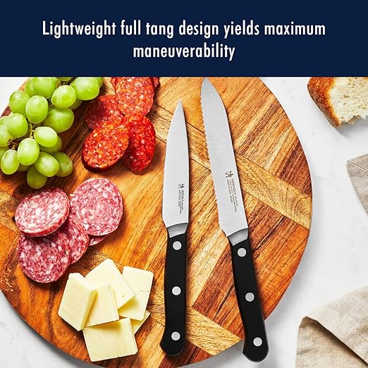 HENCKELS Solution Razor-Sharp 16-pc Knife Set, Chef Knife, Bread Knife, Steak Knife, German Engineered Informed by 100+ Years of Mastery