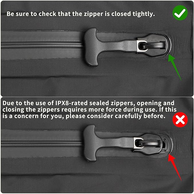 Vacuum Bag for Travel, Professional IPX8 Waterproof Reusable Vacuum Compression Bags for Travel Suitcases, Durable Space Saver Bag(3 PACK,With Pump)