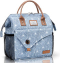 Lekesky Lunch Bag for Women Lunch Box Small Insulated Lunch Bag, Blue, 11L