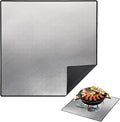 DocSafe 40 x 40 inches Square Fire Pit Mat,4-Layer Fireproof Under Grill Mat Heat Insulated Indoor Fireplace Pad Protector for Deck,Patios,Grass,BBQ Smoker, Portable Reusable Oil-Proof and Waterproof