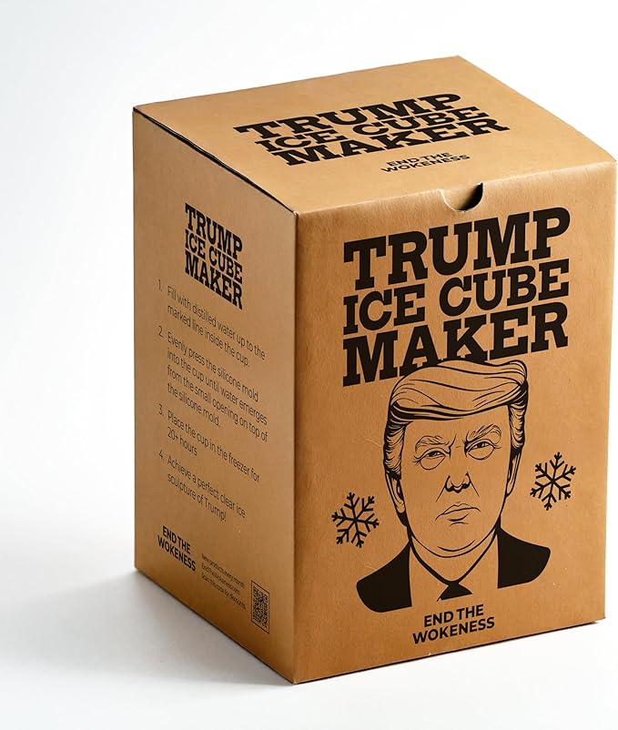 Trump Ice Cube Maker – Rapid Ice Production, Compact Countertop Design, MAGA-Themed