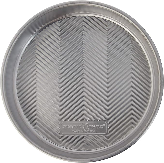 Nordic Ware Prism 9-Inch Round Cake Pan, 1 Pack, Natural