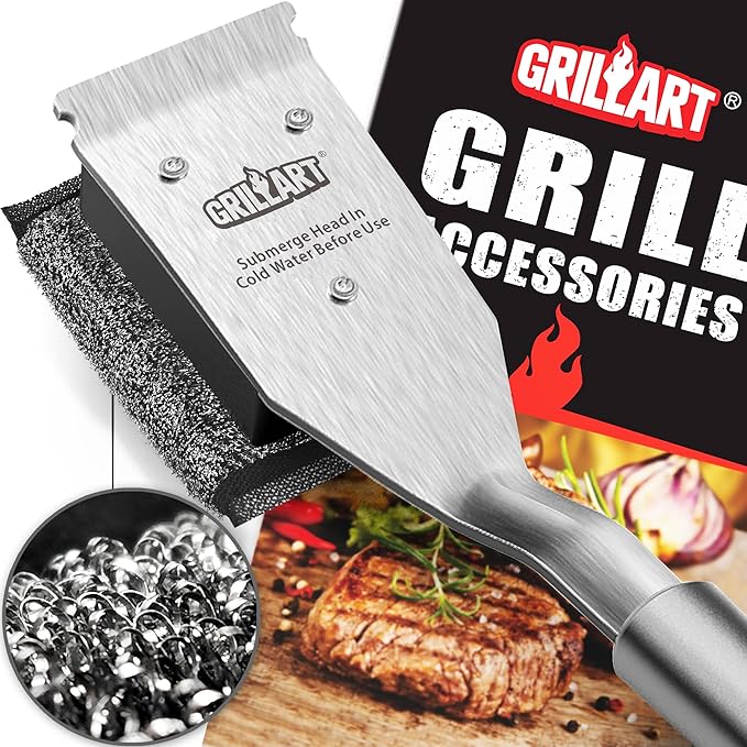 GRILLART Grill Brush Brsitle Free Replacement Head - 1PCS
