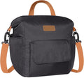 Joymee Lunch Bag Women Insulated Lunch Box Reusable Leakproof Large Spacious Cooler Tote for Women Men Adult with Bottle Holder and Side Pockets for Work Office Travel Picnic -08 Black