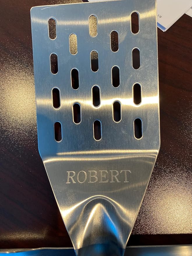 Grill Light 2-Piece Stainless Steel LED Spatula & Tong BBQ Grilling Set - Personalized, Engraved