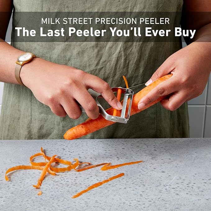 Milk Street Precision Peeler, Stainless Steel Vegetable Peelers with Replaceable Blades, Durable and Dishwasher Safe Potato Peeler for Tough Veggie Peeling