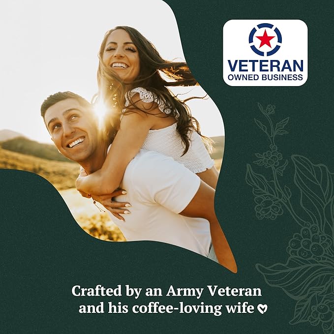 Couple’s Coffee Organic Ground Coffee | Fair Trade Organic Guatemalan Medium-Dark Roast | Gives Back to Military Families | Love at First Sip | Made with 100% Arabica Beans | 12oz