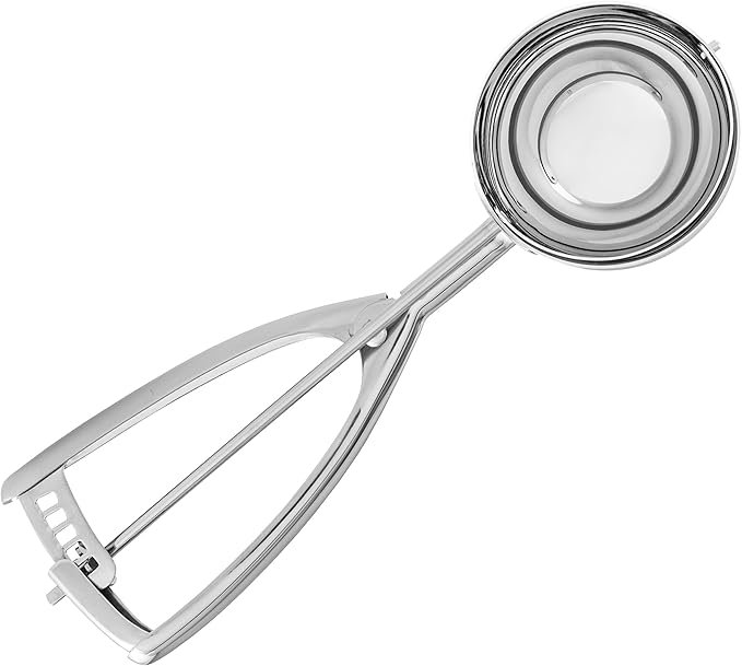 Jenaluca Jumbo Ice Cream Scoop - Cupcake and Muffin Scooper - 1/2 Cup Disher Size #8 scooper for icecream, batter & food portions