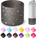 Silicone Boot for Owala 24 oz Water Bottles, Anti-Slip Protective Sleeve Bottom Protector for Owala Twist & FreeSip & Flip Stainless Steel Water Bottle (Glitter Black)