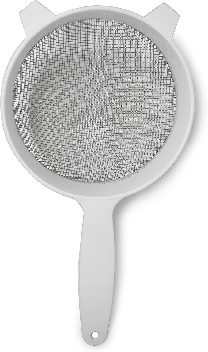 Norpro 2136 Stainless Steel Strainer, 6", White