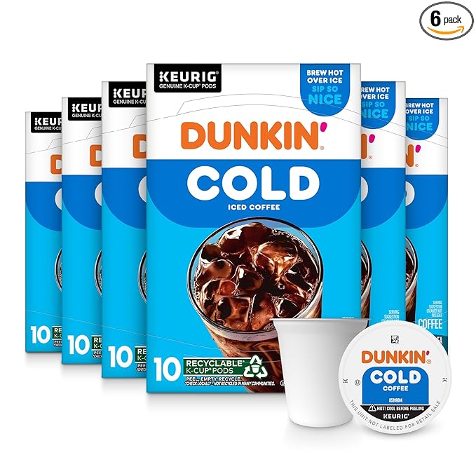 Dunkin' Cold Coffee, 60 Keurig K-Cup Pods