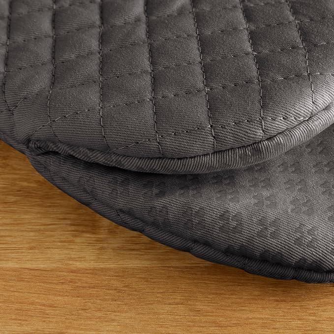 KitchenAid Asteroid Mini Oven Mitt Set, 5.5"x8", Charcoal Grey, 2 Piece