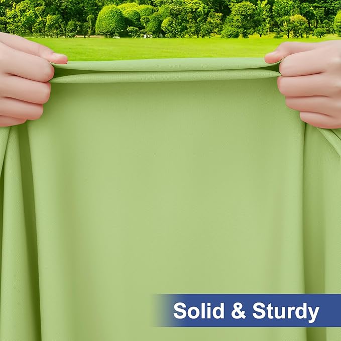 homing Rectangle Table Cloth Cover, Waterproof Polyester Elastic Fitted Tablecloth, Fits for 6 Foot Folding Tables, Washable Table Protector for Picnic, Camping, Outdoor (Sage Green, 30" x 72")