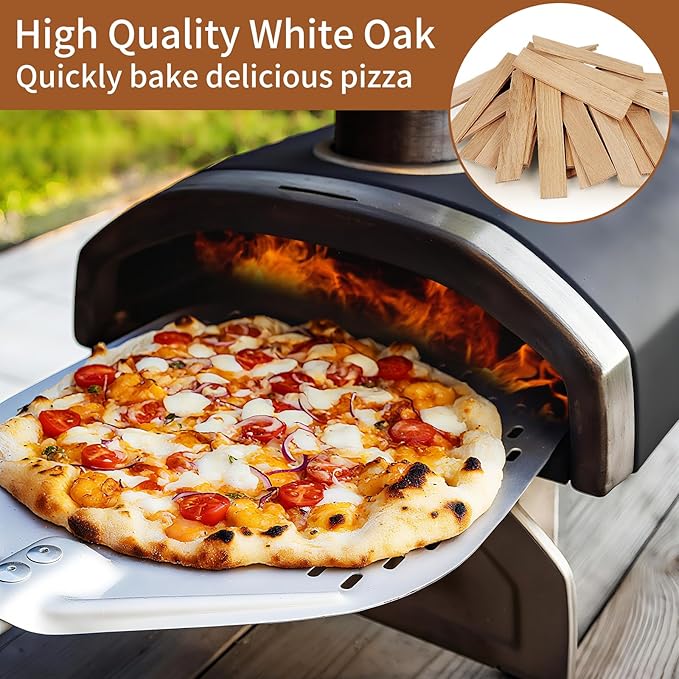 Kiln Dried Oak Smoking Wood Chips - 100% Natural BBQ Grilling Smoker Wood for Meat, Pizza Ovens & Grill | Quick Light Fire Starter for Tabletop Fire Pits, Solo Stoves & Bonfires | 10 LB
