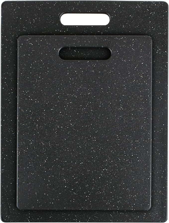 Dexas Superboard Pastry Board and Cutting Boards, Set of Two, Midnight Granite Color