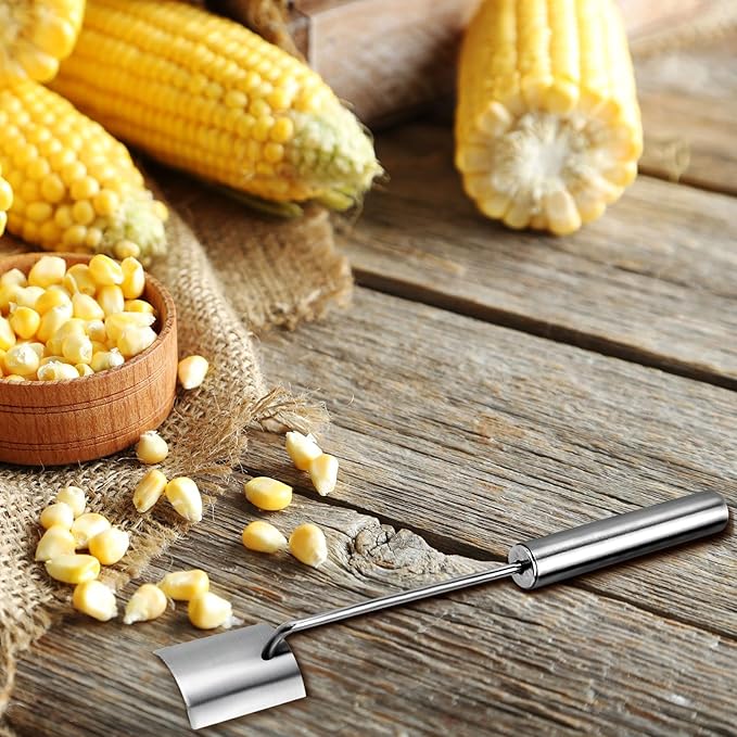 Long Handle Stainless Steel Corn Cob Stripper,Corn Cob Thresher,Corn Peeler,Corn Stripper,Corn Thresher,Corn Scraper (Style-B)