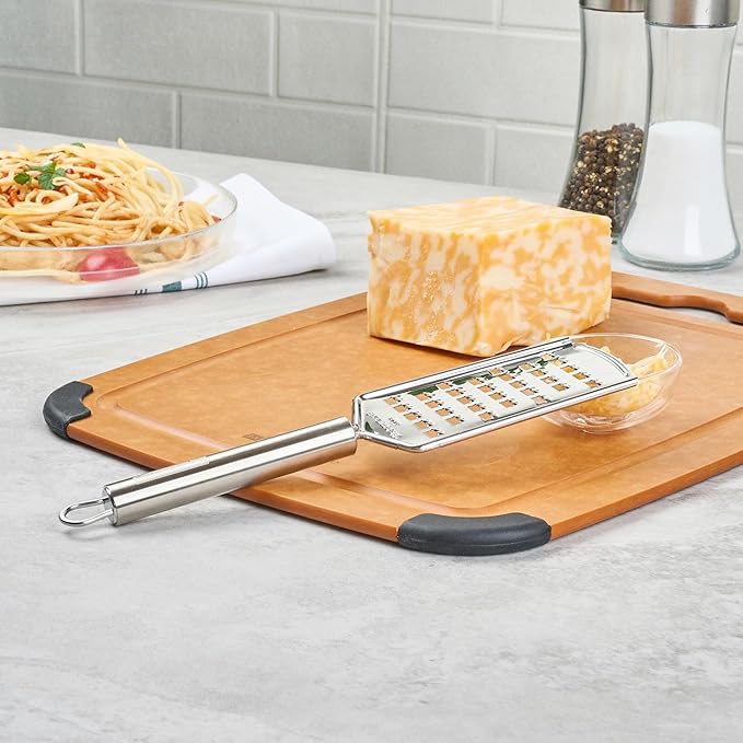 Restaurantware-German Standard Coarse Handheld Graters, 24 Flat Cheese Graters - Dishwashable, Durable, Stainless Steel Food Grater With Handle, Suitable For Potato, Carrot, Hard Cheese, And, More