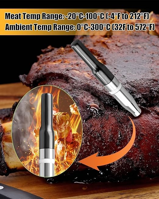 Meat Thermometer with Ultra-Thin Probe, Single Probe Thermometer