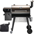 Z GRILLS Upgrade 8 in 1 Wood Pellet Grill & Smoker for Outdoor Cooking, BBQ Grill with PID 2.1 Controller, LCD Screen, 697 sq, Meat Probes, Rain Cover