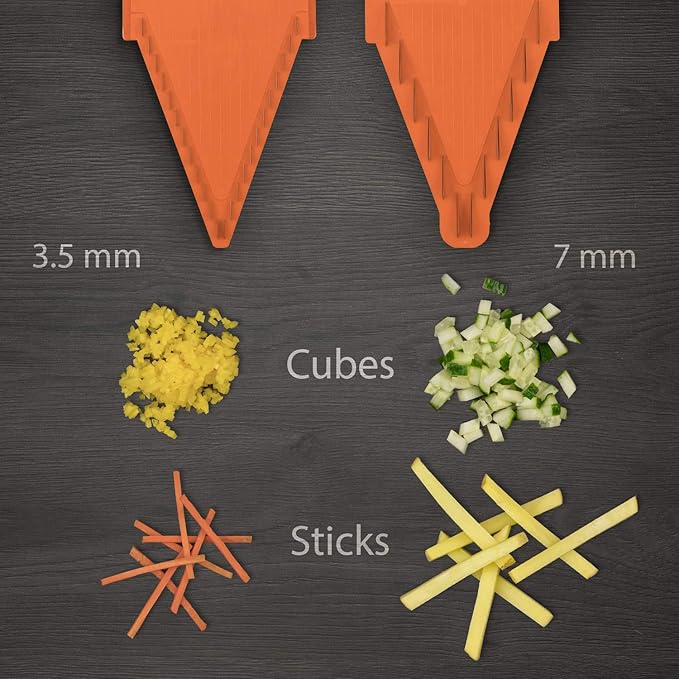 Swissmar Borner V-1001 V-Slicer Plus Mandoline 5 Piece Set (Orange)