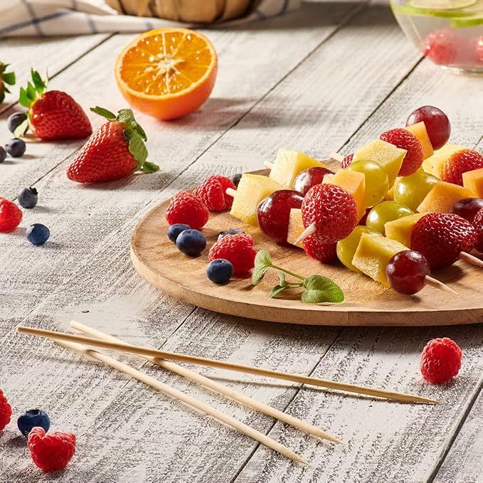 GUSTO [10 Inch - 100 Count] Bamboo Skewers for Shish Kabob, Grilling, Fruits, Appetizers, and Cocktails (Formerly Comfy Package)